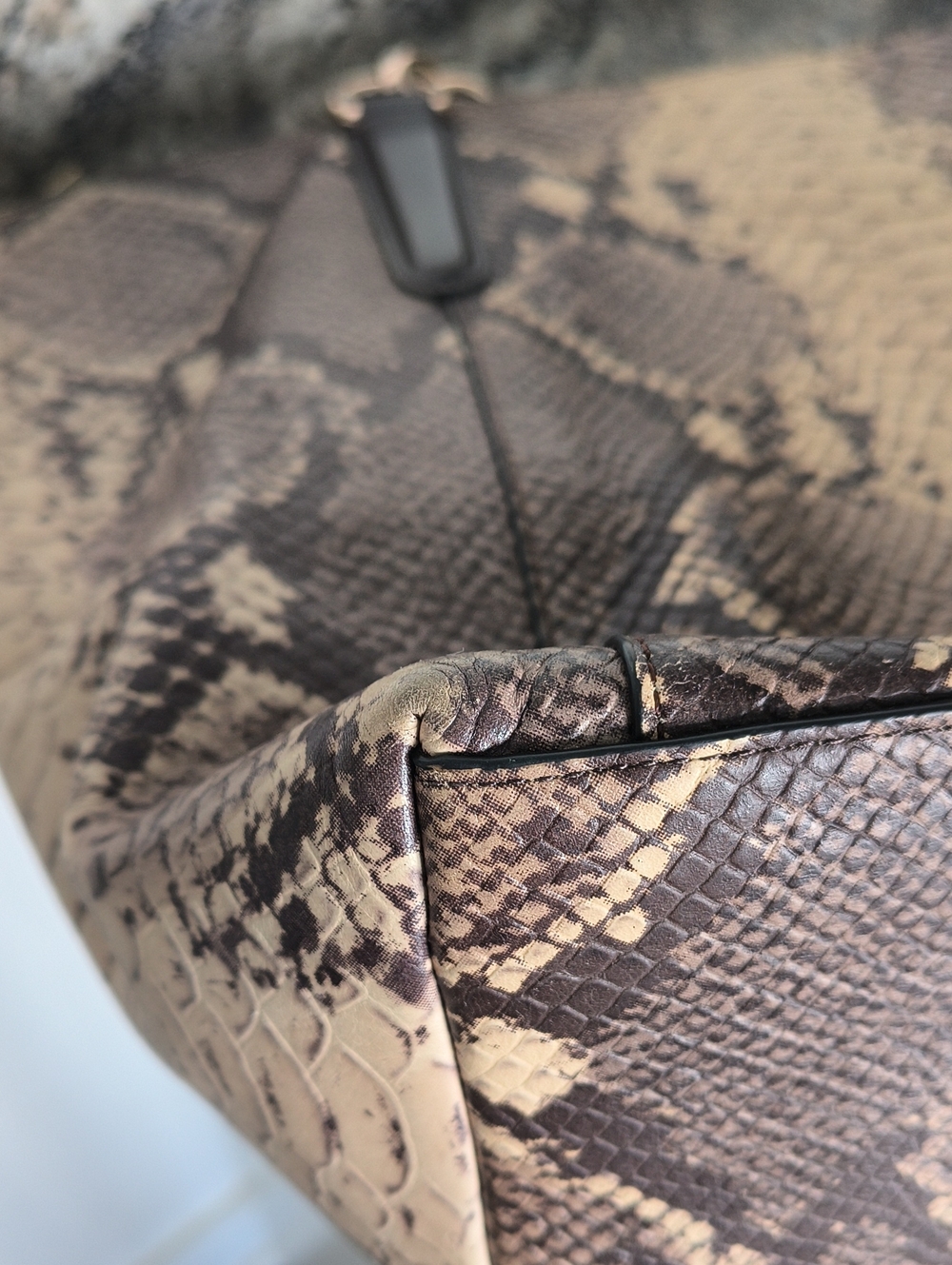 Authentic Coach Ava Python Embossed Leather Tote - Picture 14 of 14